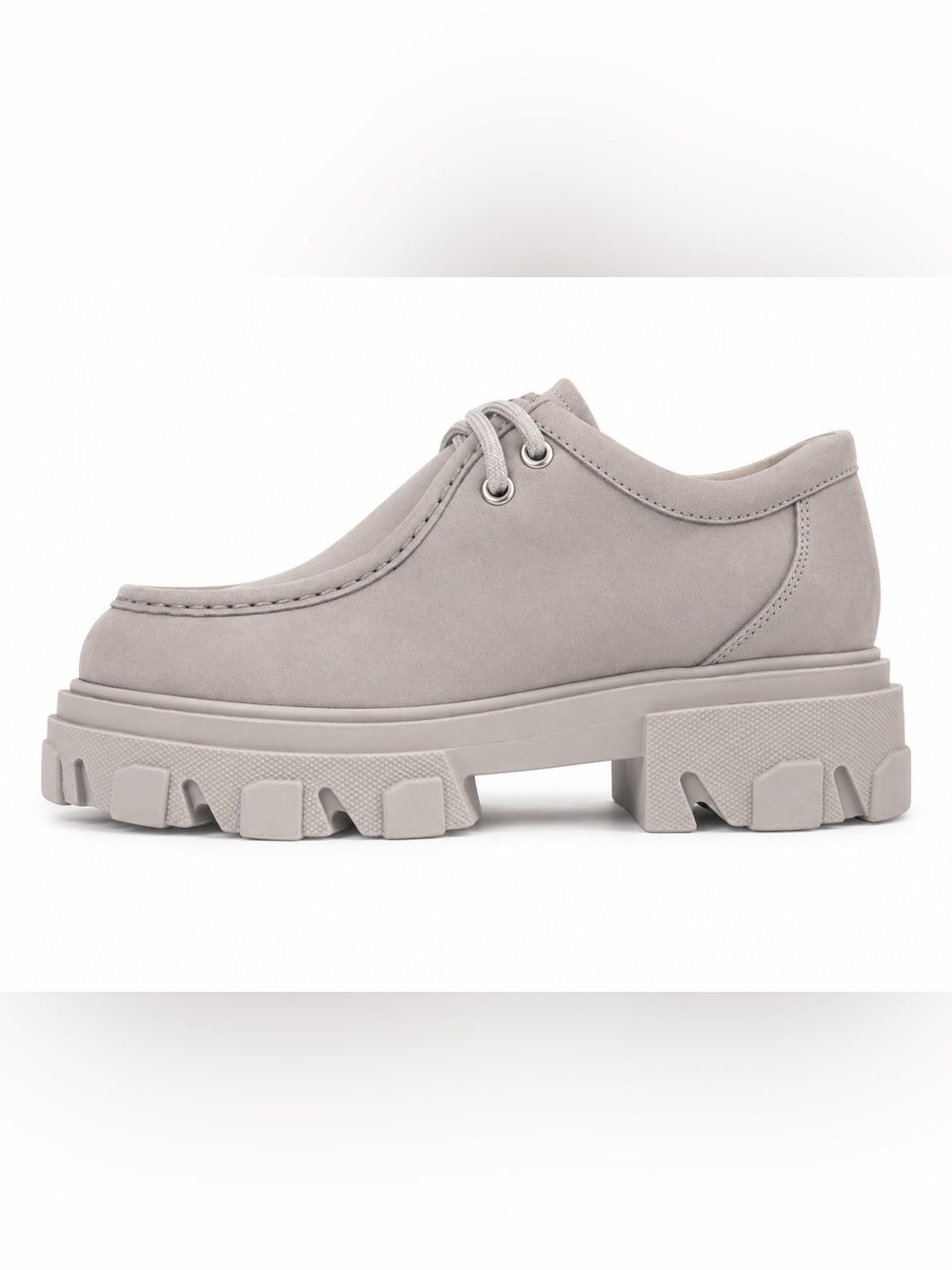 Sam Edelman Chunky Nubuck Lug Sole Derby Shoes Green/Grey NIB